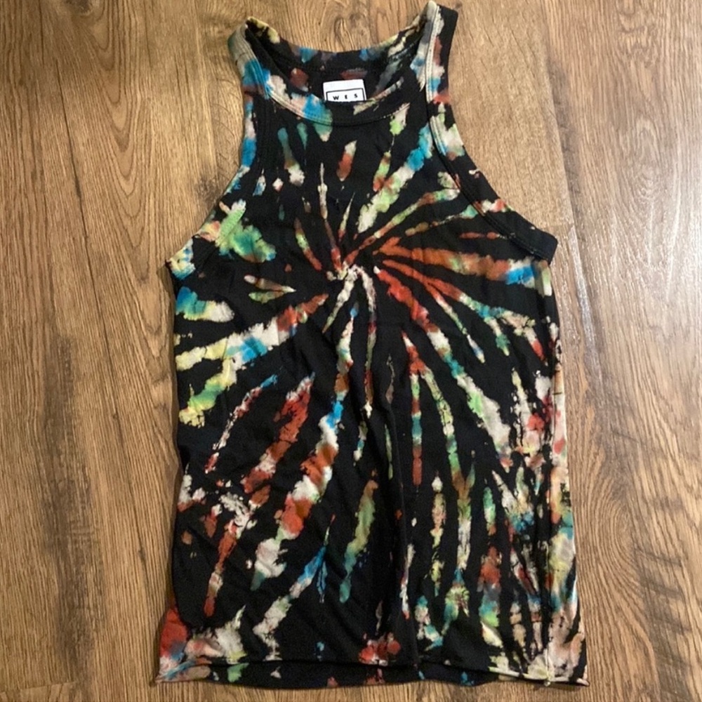 NWOT Wesley X Bandier Rivington Weekend Tie Dye Tank Top, sz S